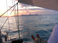 Sailing Lake Michigan 